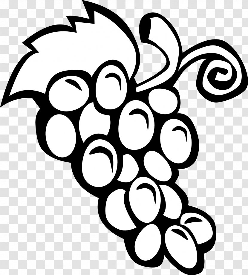 Common Grape Vine Wine Fruit Clip Art - Line - Nd Cliparts Transparent PNG