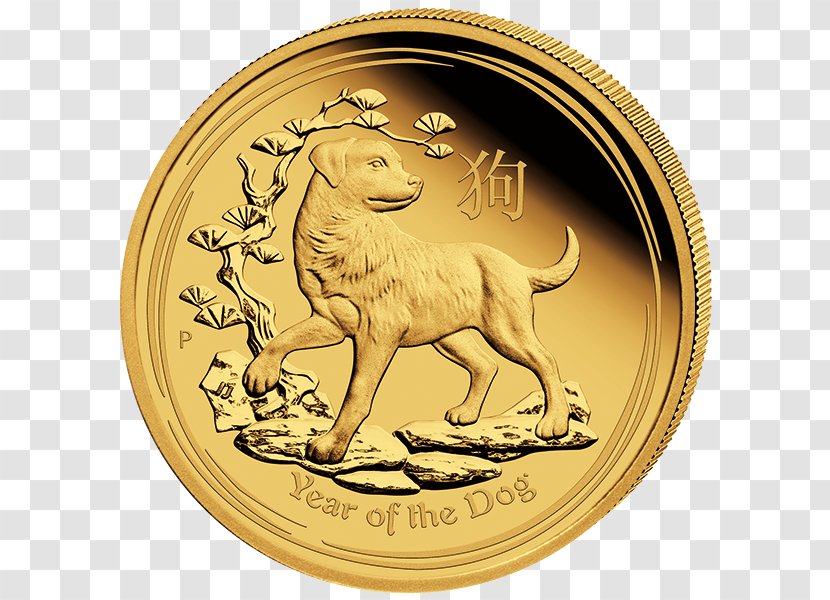 Perth Mint Dog Lunar Series Australian Proof Coinage - Zodiac 2018 Transparent PNG