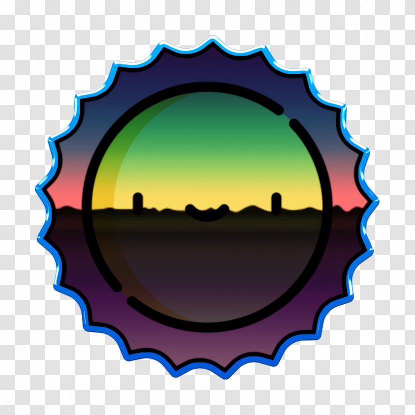 Tropical Icon Sun - Emblem - Logo Transparent PNG