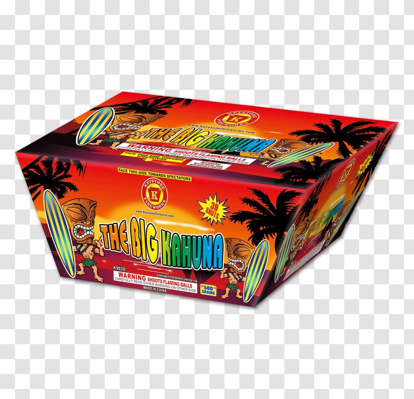 Keystone Fireworks Of YouTube Cake Mr. Sandman Shazam - Box - Big Kahuna Transparent PNG