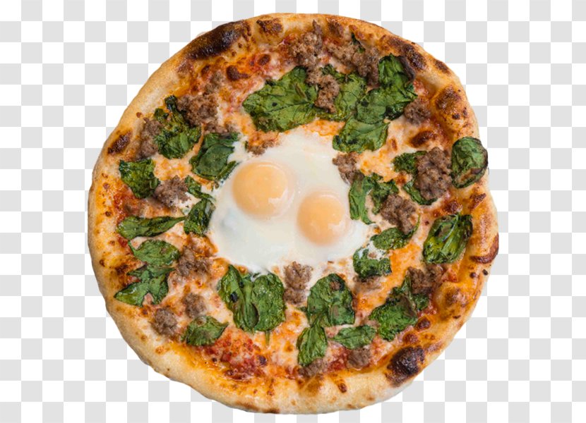 Sicilian Pizza Italian Cuisine Vegetarian Breakfast - Monterey Jack Transparent PNG