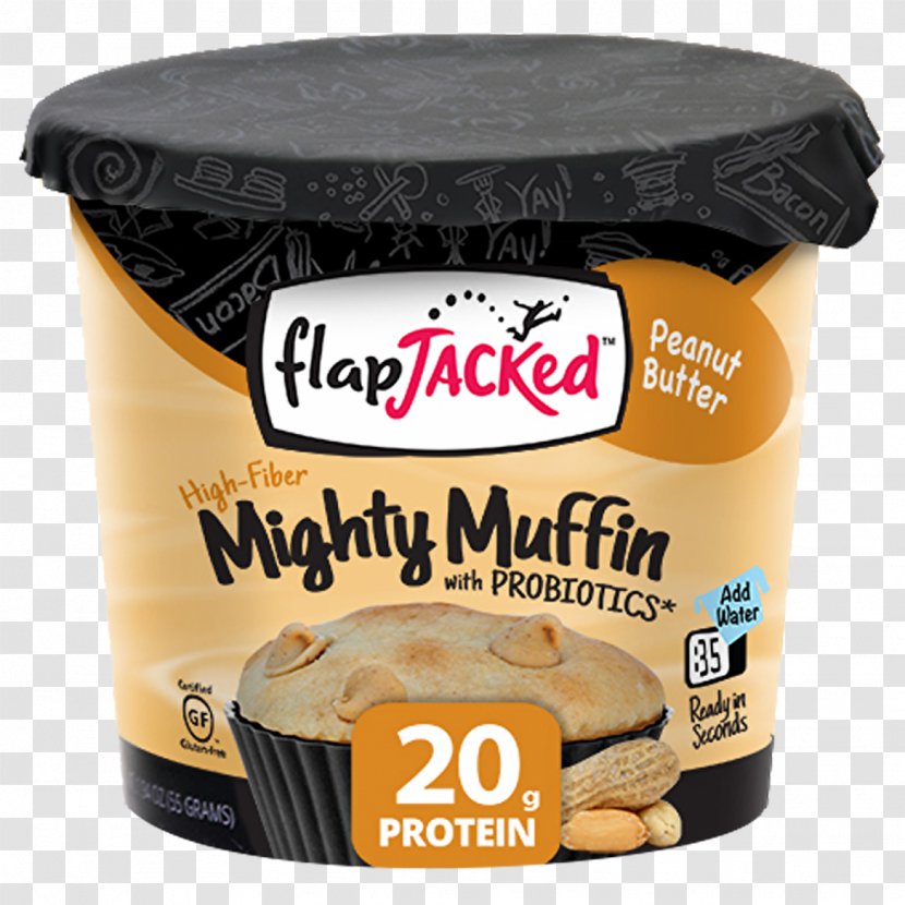 Peanut Butter American Muffins FlapJacked Mighty Muffin Pancake - Heart Transparent PNG