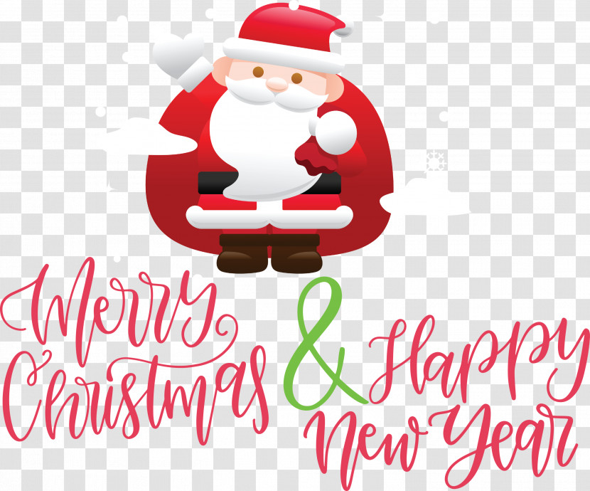 Merry Christmas Happy New Year Transparent PNG