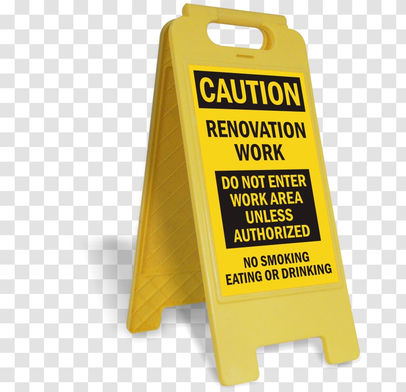 Wet Floor Sign Occupational Safety And Health Administration - Industry - Renovation Worker Transparent PNG