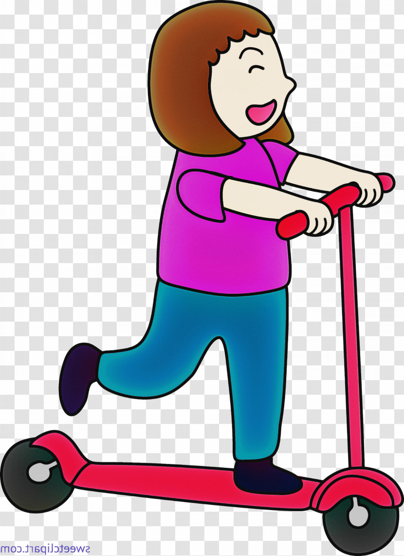 Kick Scooter Riding Toy Vehicle Balance Play Transparent PNG