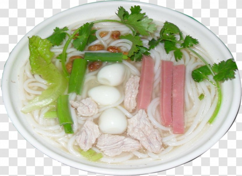 Noodle Soup Chinese Cuisine Rice Noodles - Parsley - Sam Sun Transparent PNG