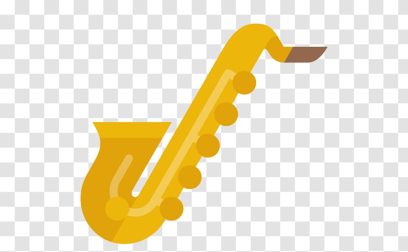 Saxophone Musical Instrument Icon - Flower Transparent PNG