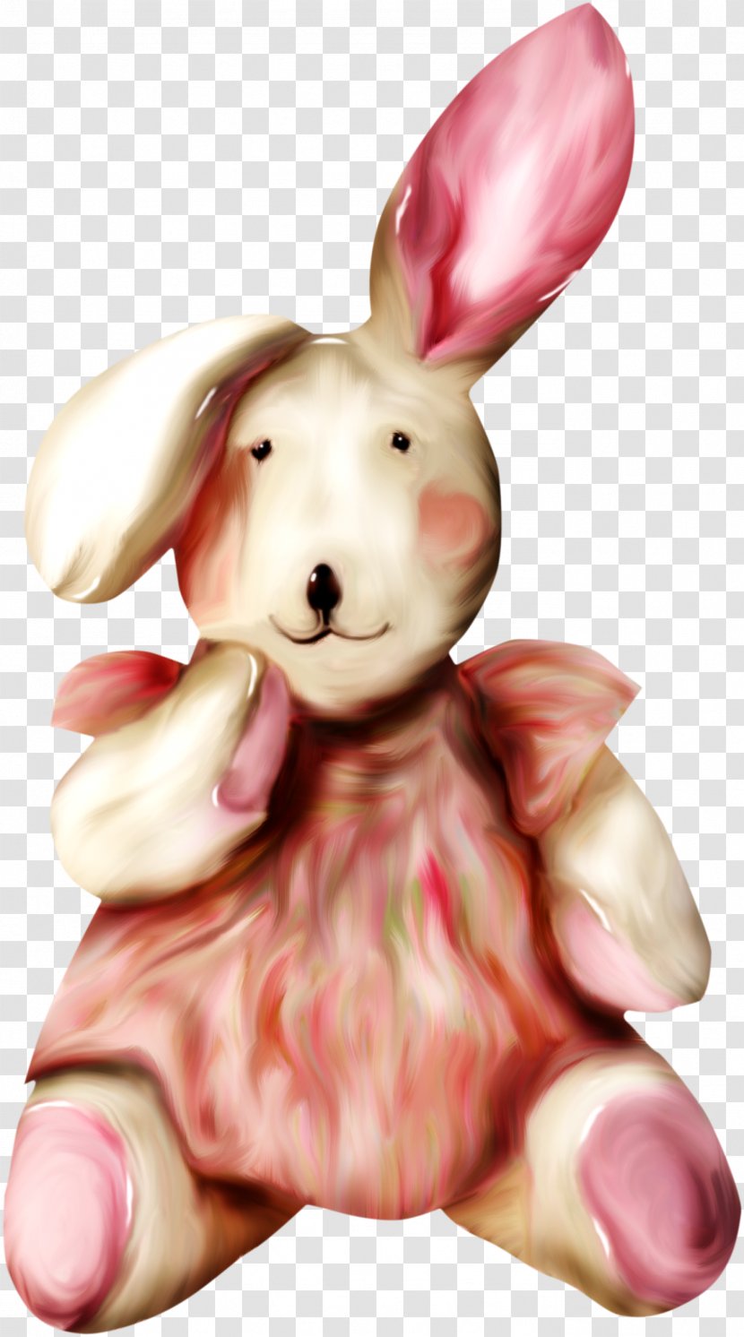 Easter Bunny Rabbit - Stuffed Toy - Beautiful Love Card Transparent PNG