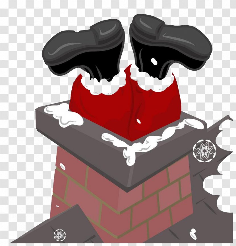 Chimney Stock Photography Illustration - Frame - Santa Claus Giving Gifts Transparent PNG