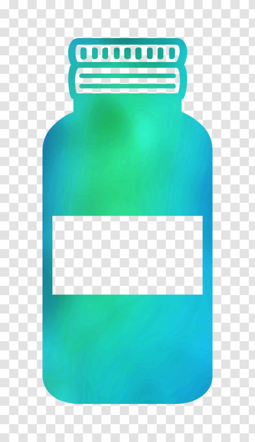 Product Design Bottle Rectangle Font - Plastic - Turquoise Transparent PNG