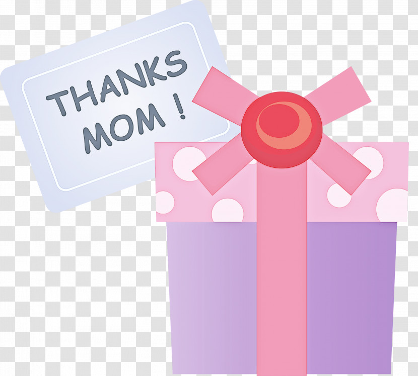 Mothers Day Gift Thanks Mom Transparent PNG