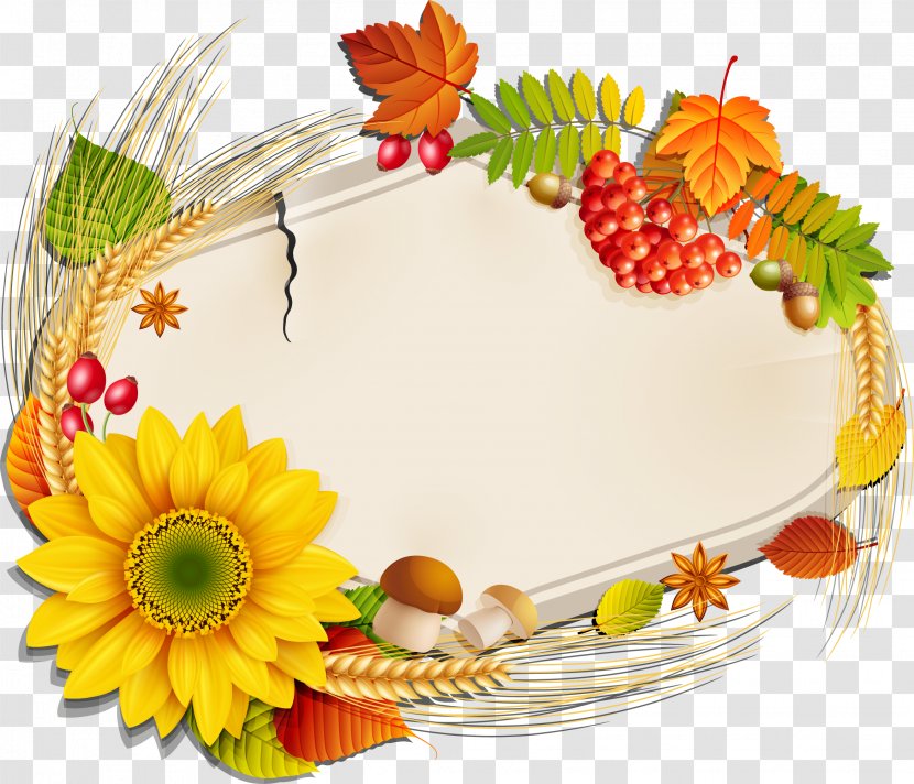 Vector Autumn Harvest Material - Petal - Floral Design Transparent PNG