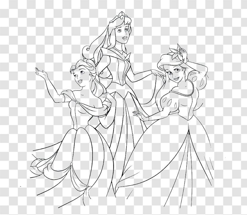 Ariel Disney Princess Line Art Elsa The Prince - Organism Transparent PNG