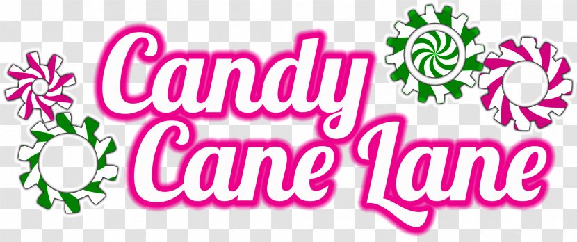 Candy Cane Christmas Sign - Text Transparent PNG
