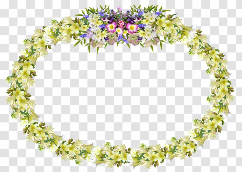 Flower Wreath Image Resolution - Headpiece - Floral Frame Transparent PNG