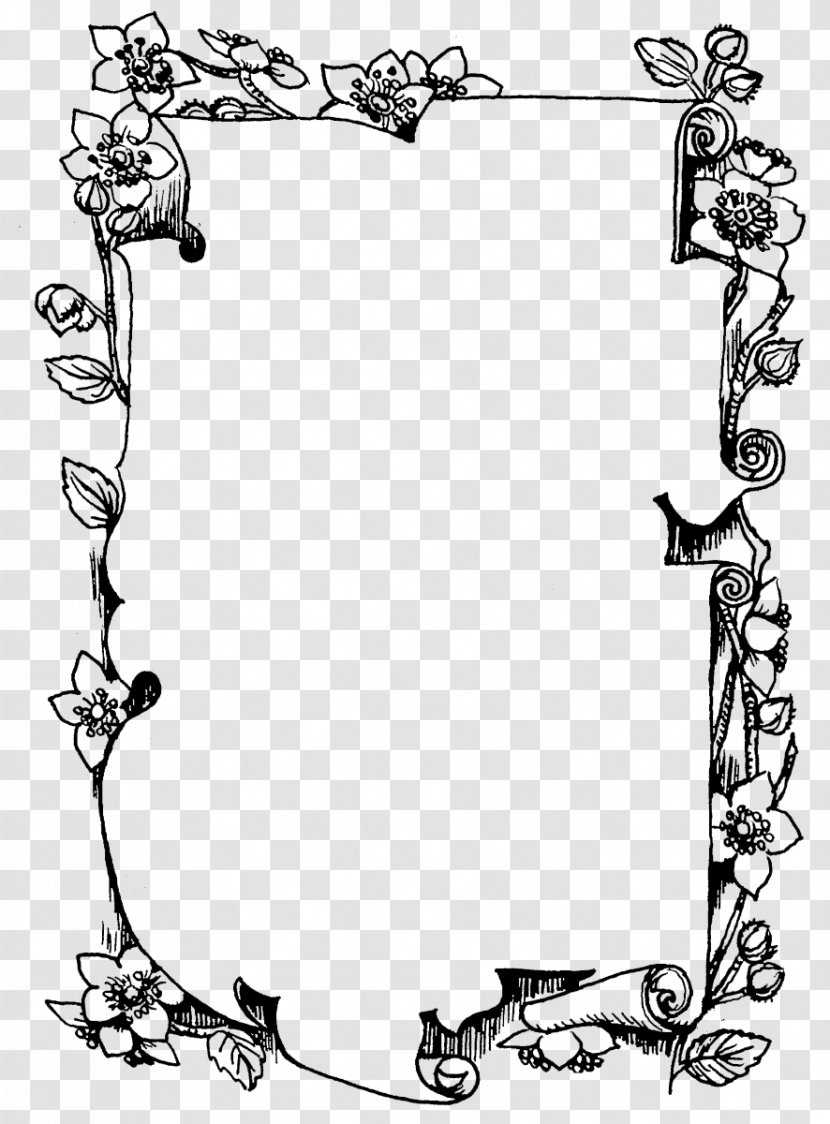 Picture Frames Pattern Clip Art Line Body Jewellery - Human Transparent PNG