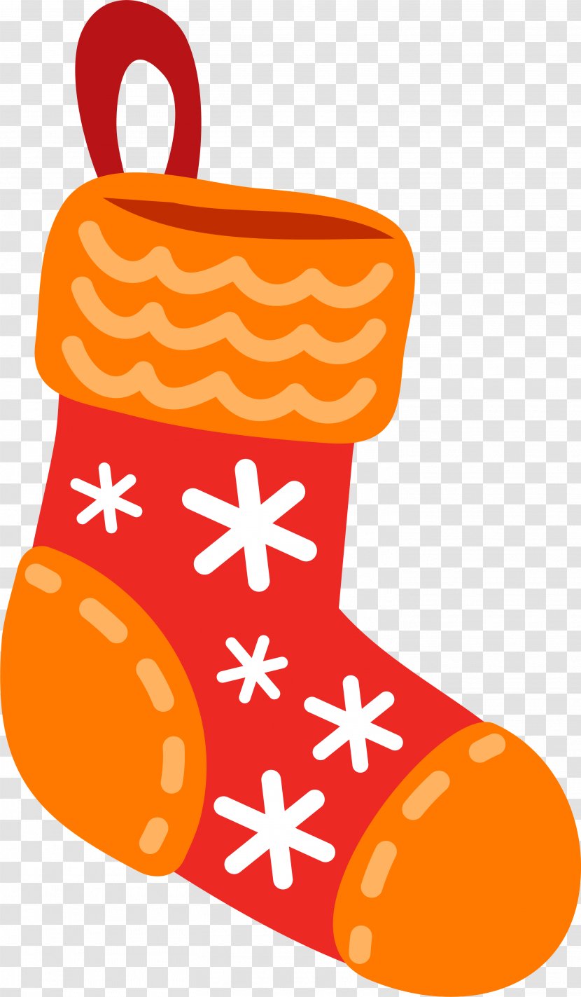 Christmas Stocking Gift Sock - Red Socks Transparent PNG