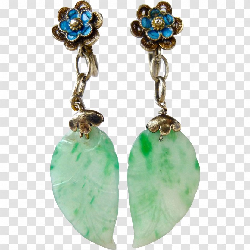 Turquoise Earring Body Jewellery Emerald Transparent PNG