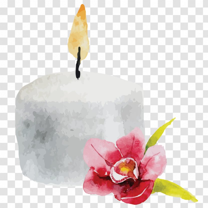 Watercolor Painting Candle - Ta - Candles Transparent PNG
