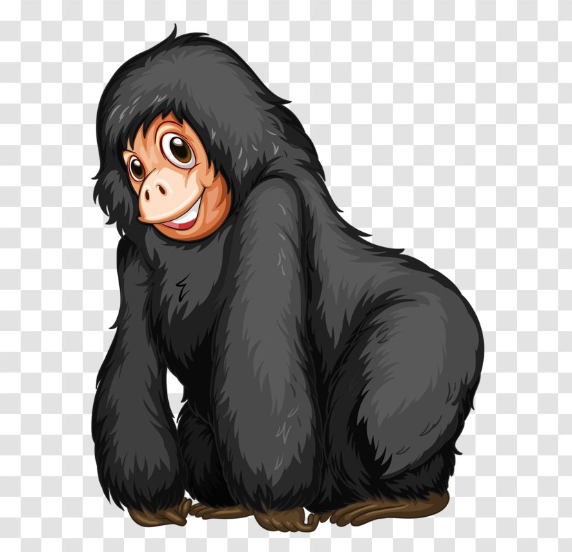 Western Gorilla Stock Photography Clip Art - Great Ape - Hairy Transparent PNG