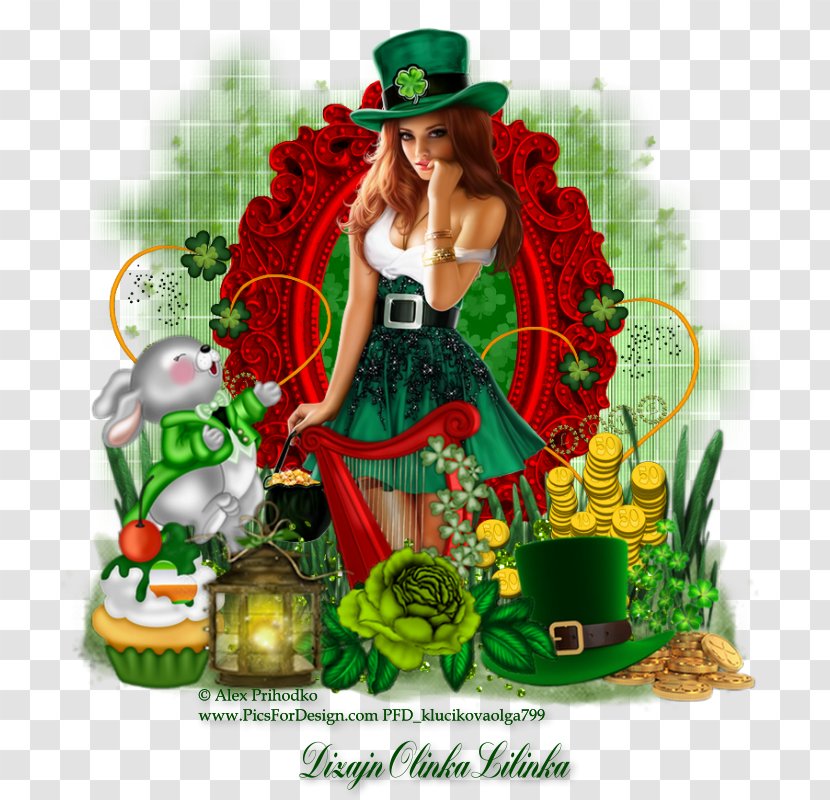 Christmas Ornament Saint Patrick's Day Character Female - Lidia Bastianich Transparent PNG