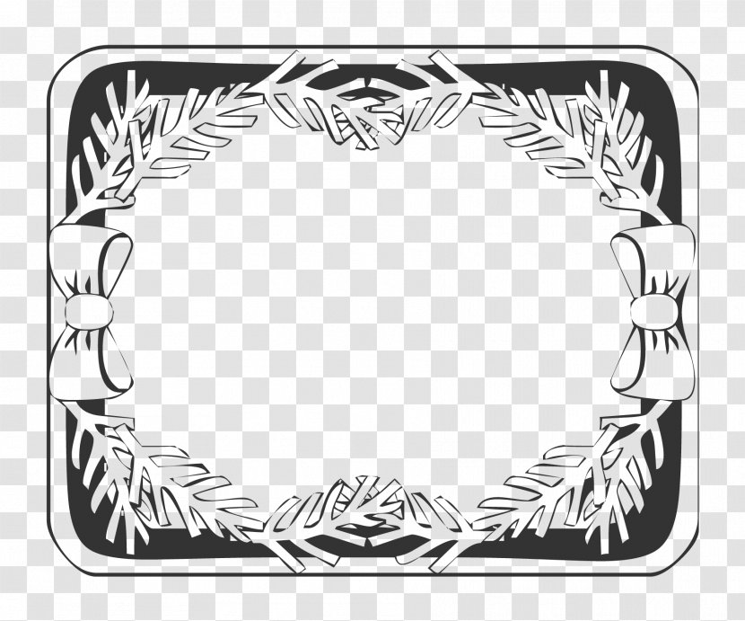 Holiday Frame - White - Christmas Vintage Holly Frame.Others Transparent PNG