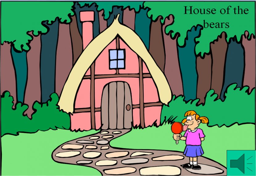 Goldilocks And The Three Bears Gingerbread House Animation Clip Art - Games - Animated Cliparts Transparent PNG