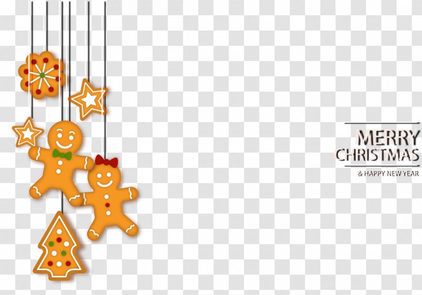 Gingerbread House Ginger Snap Christmas Cookie - Orange - Cookies Ornaments Card Transparent PNG