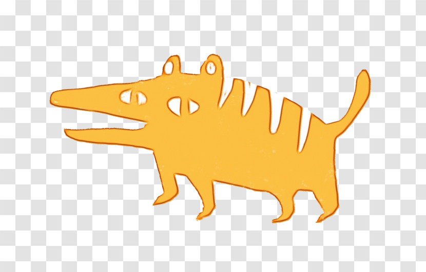Dog Snout Yellow Animal Figurine Tail Transparent PNG