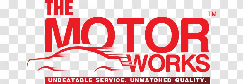 Car THE MOTOR WORKS Logo Motor Vehicle Service Maintenance - Text Transparent PNG