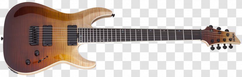 Schecter Guitar Research Seven-string Floyd Rose Electric - String Instrument Transparent PNG