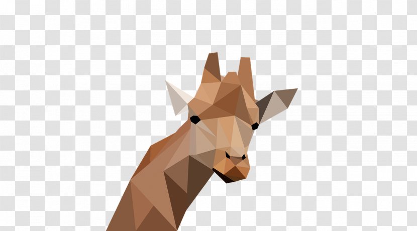 Giraffe Low Poly Clip Art - Spatial Antialiasing Transparent PNG