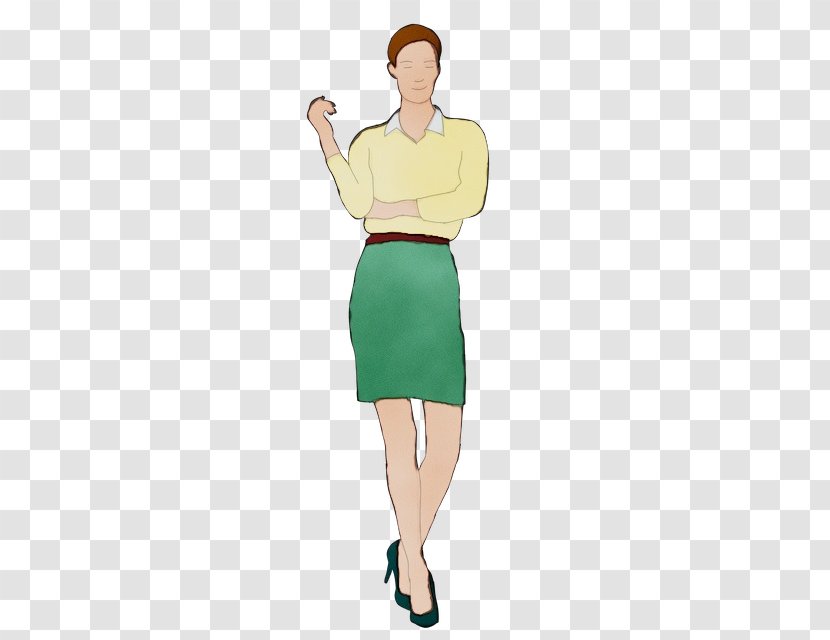 Pencil Cartoon - Skirt - Top Thumb Transparent PNG