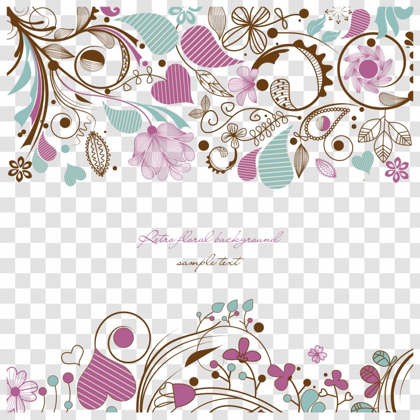 Flower Stock Photography Drawing - Illustration - Hand Painted Pattern Vector Transparent PNG