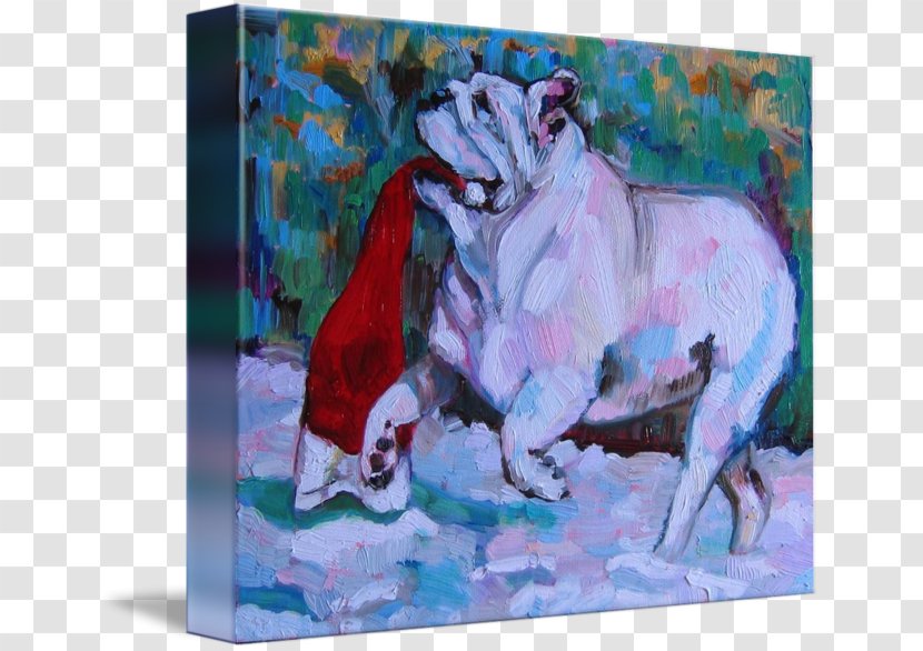 Non-sporting Group Painting Dog Acrylic Paint - Bulldog Drawing Transparent PNG