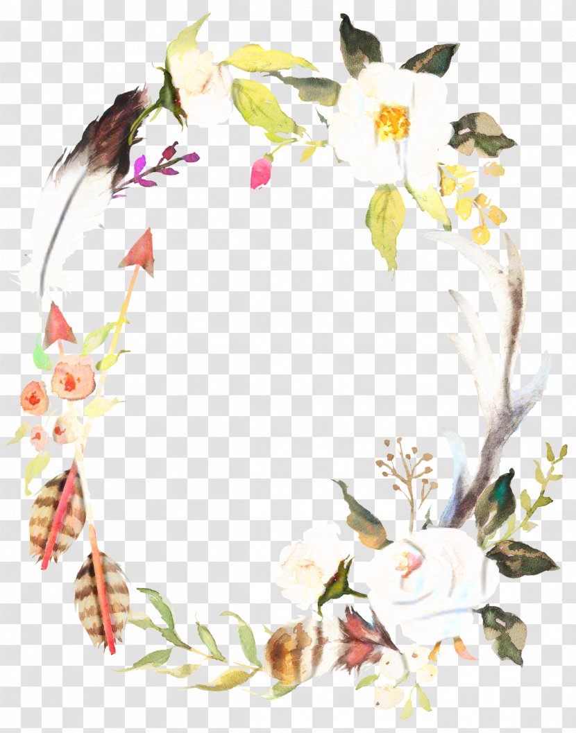 Watercolor Wreath Background - Canvas - Plant Paint Transparent PNG