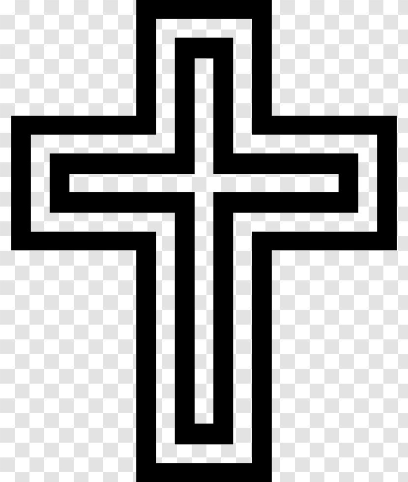 Christian Cross - Text Transparent PNG