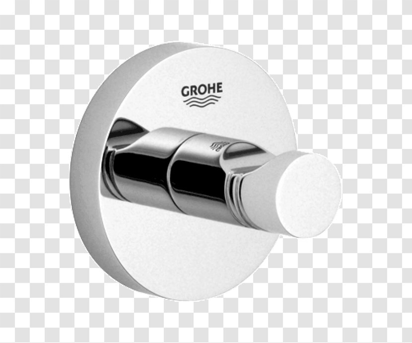 Grohe 40511001 Essentials Cube Robe Hook Bathroom - Hooks Transparent PNG