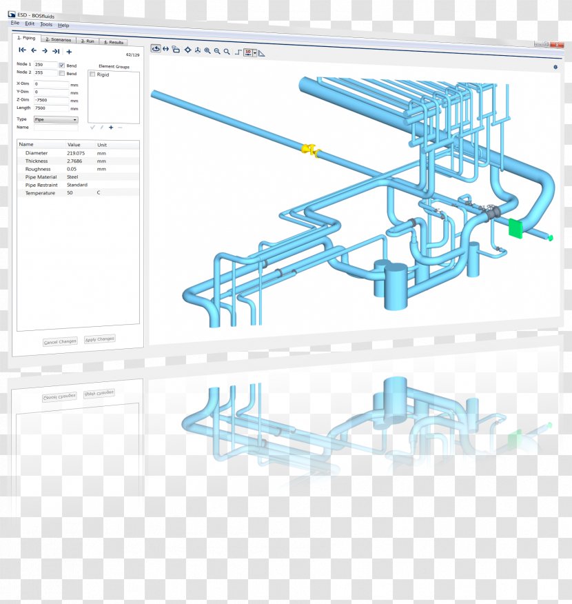 Diagram Piping Computer Software Water Hammer Pipe - Drawing - Material Transparent PNG