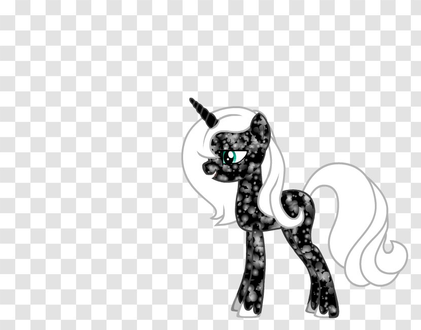Cat Pony Horse Dog Canidae - Black And White Transparent PNG