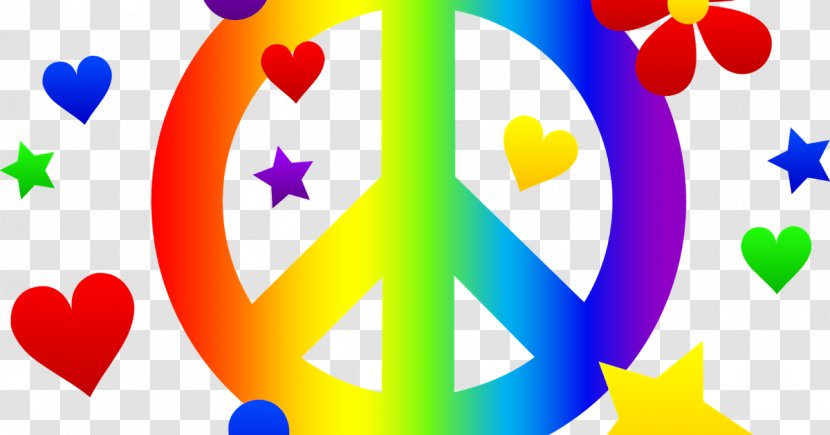 Peace Symbols Sign Rainbow Clip Art - Pin - Symbol Transparent PNG