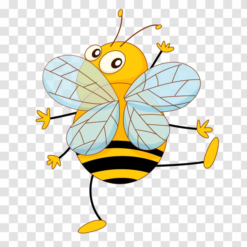 Vector Graphics Illustration Stock Photography Clip Art - Royaltyfree - Cute Bee Transparent PNG