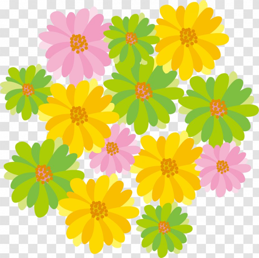 Clean Cartoon Flowers. - Yellow - Garden Cosmos Transparent PNG