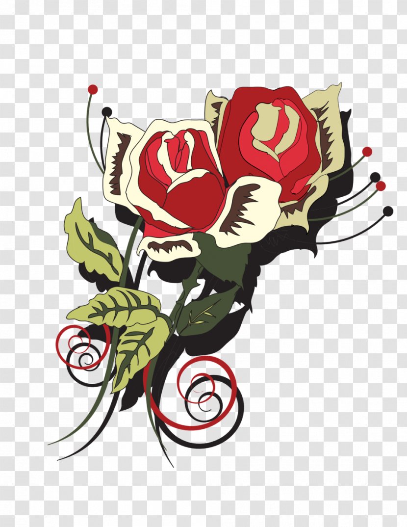 Flower - Garden Roses - Burgundy Flowers Transparent PNG