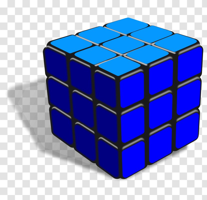 GameCube Rubik's Cube Blue Clip Art - Necker Transparent PNG