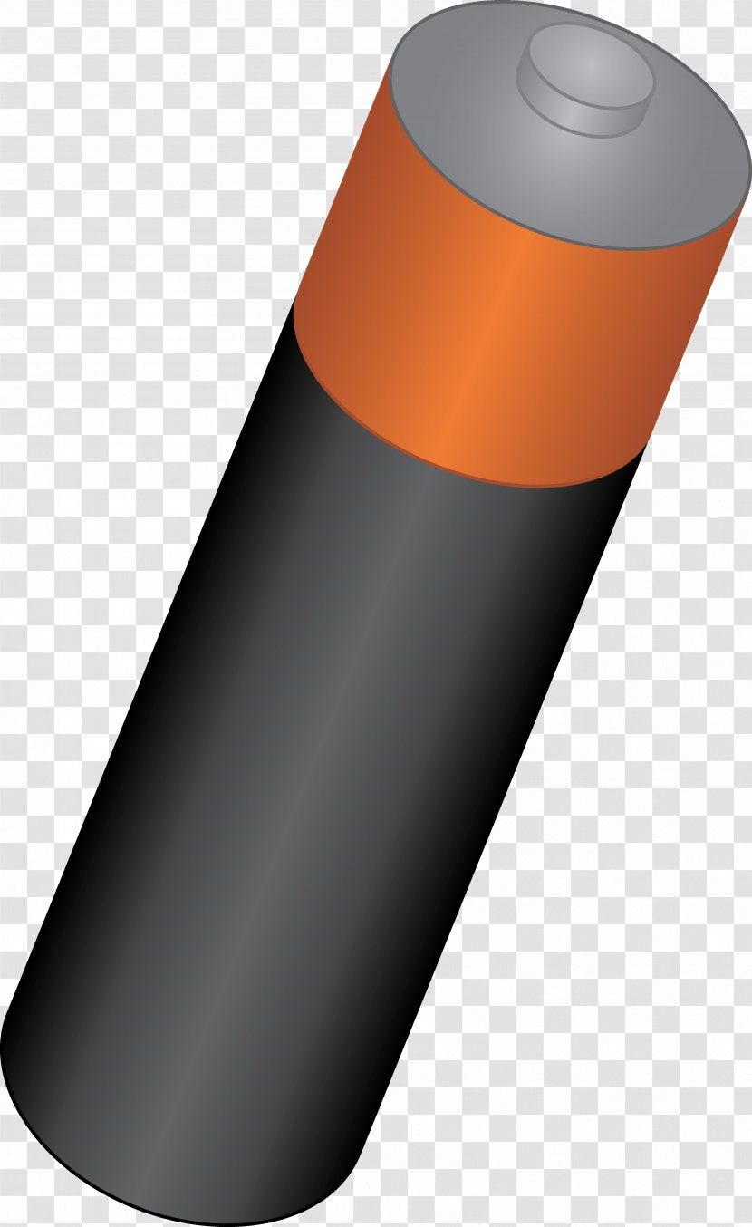 Cylinder - Orange - Battery Pictures Transparent PNG