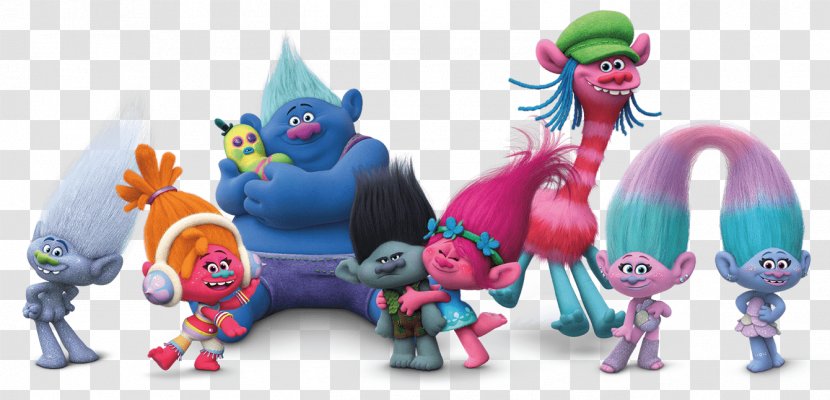 Trolls DreamWorks Animation Troll Doll Character - Toy - Group Transparent PNG