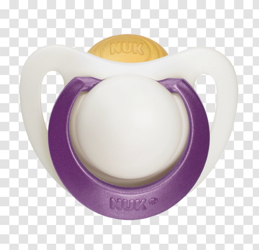 Pacifier NUK おしゃぶり・ジーニアス(キャップ付き) M 天然ゴム パープル OCNK0330201 Natural Rubber Genius Latex Soother Transparent PNG