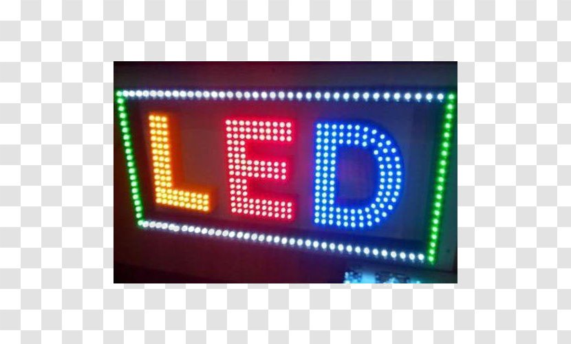 LED Display Device Manufacturing Neon Sign Digital Printing - Advertising - Board Transparent PNG