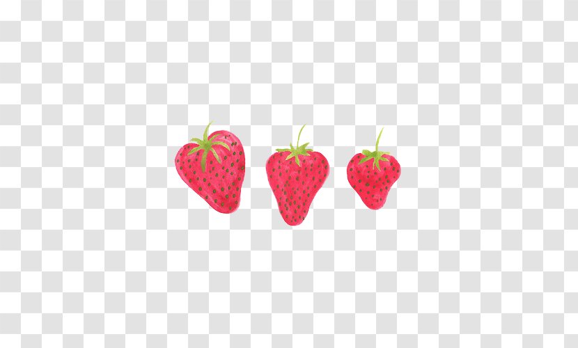 Strawberry Drawing Smoothie - Cartoon Transparent PNG